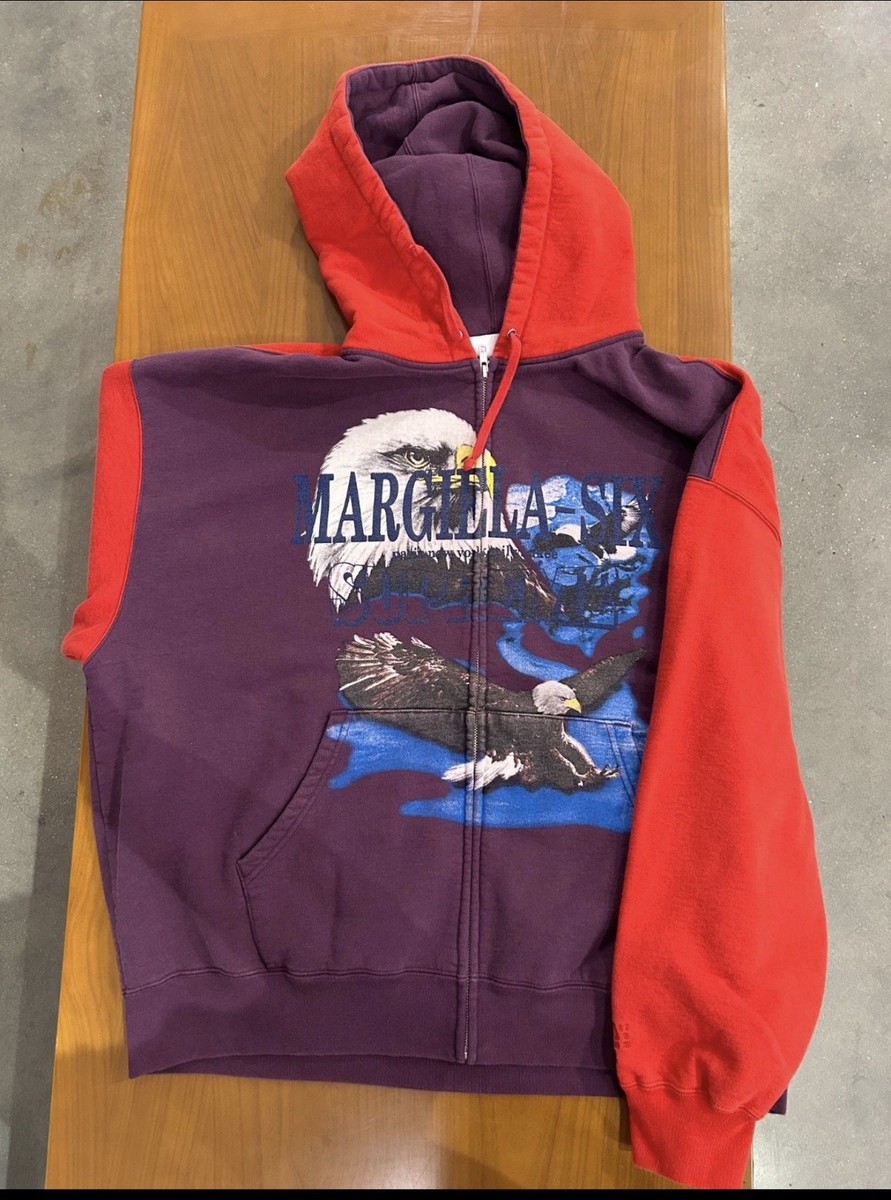 トップス Supreme MM6 Maison Margiela Eagle Zip Up Supreme MM6 Maison Margiela Eagle Zip Up Hooded Sweatshirt White