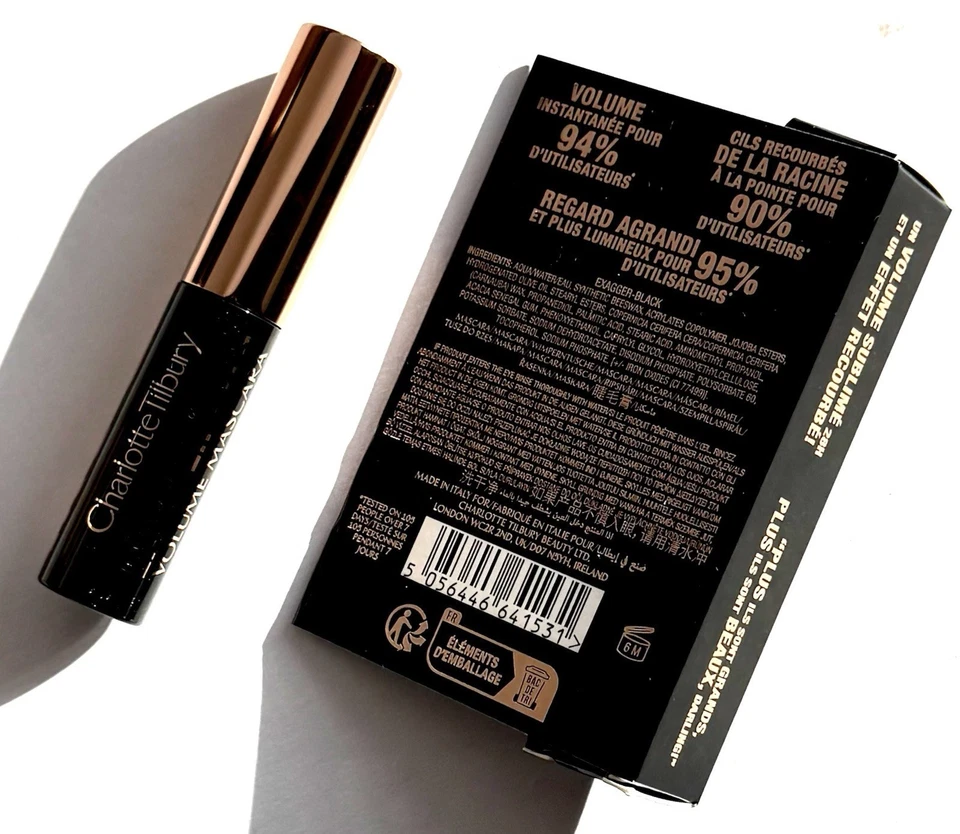 Charlotte Tilbury Exagger Eyes Volume Mascara Noir Mini 4 ml - Photo 2/3