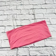 NEW Garage Rhinestones Strap Cami Crop Tank in Cashmere Pink Large Stretch