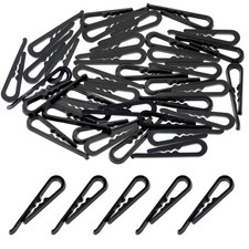 120 PCS U Shape Shirt Clips 1.96 Inch Plastic Alligator Clips for Ties Socks