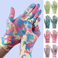 6 Pairs Nylon Gloves Printed Ultra Thin Breathable Fit for Driving Cycling