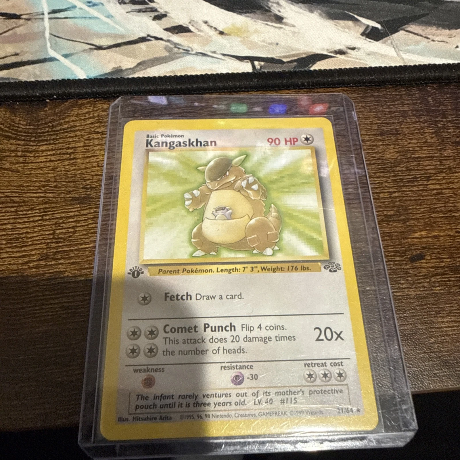 Pokémon ~ Jungle 1st Edition ~ Kangaskhan ~ Regular ~ LP Excellent ~ #21