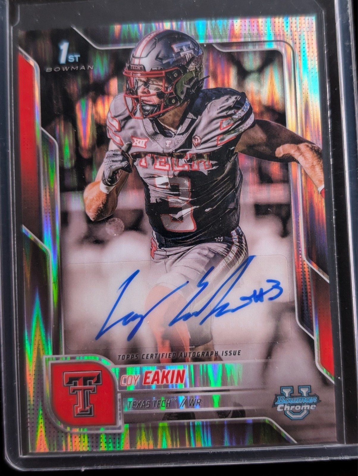 2025 Bowman U Chrome - Chrome Prospect Auto Coy Eakin #BCA-CE Stealth Refractor