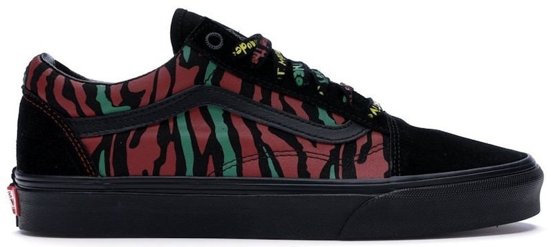 Vans x A Tribe Called Quest | Skateboard Sneakers | Black Mens Sz 10.5 Women 12 VANS Tribe Called Quest Low Old Skool Black Sneakers Size 10  main image 4