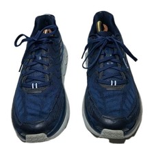 Hoka One One CLIFTON 4 OV 1102800 Blue Grey Mens Size 9 Running Walking Athletic