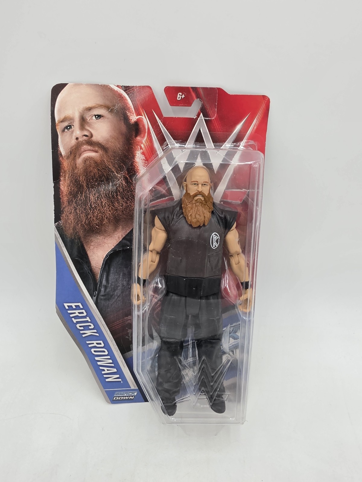 Erick Rowan WWE Mattel Basic Series 57 Wrestling Action Figure Black Attire New