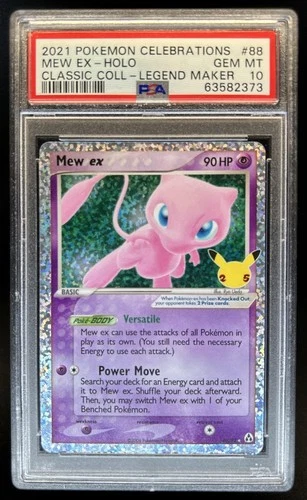 2021 Pokemon SWSH Celebrations Mew ex Classic Collection #88/92 PSA 10 GEM MINT