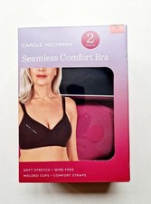 Image of Comfort Bra for Woman Carole Hochman Seamless 2 Pack Wire-free Bra Size M