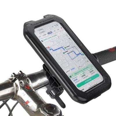 Waterproof Phone Holder for Bicycle Handlebar Mount with Sensitive Touch Screen