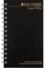 Day-Timer Jan-Dec 2026 2PPW, Planner Refill, Wire bound, Compact, 3"x5"