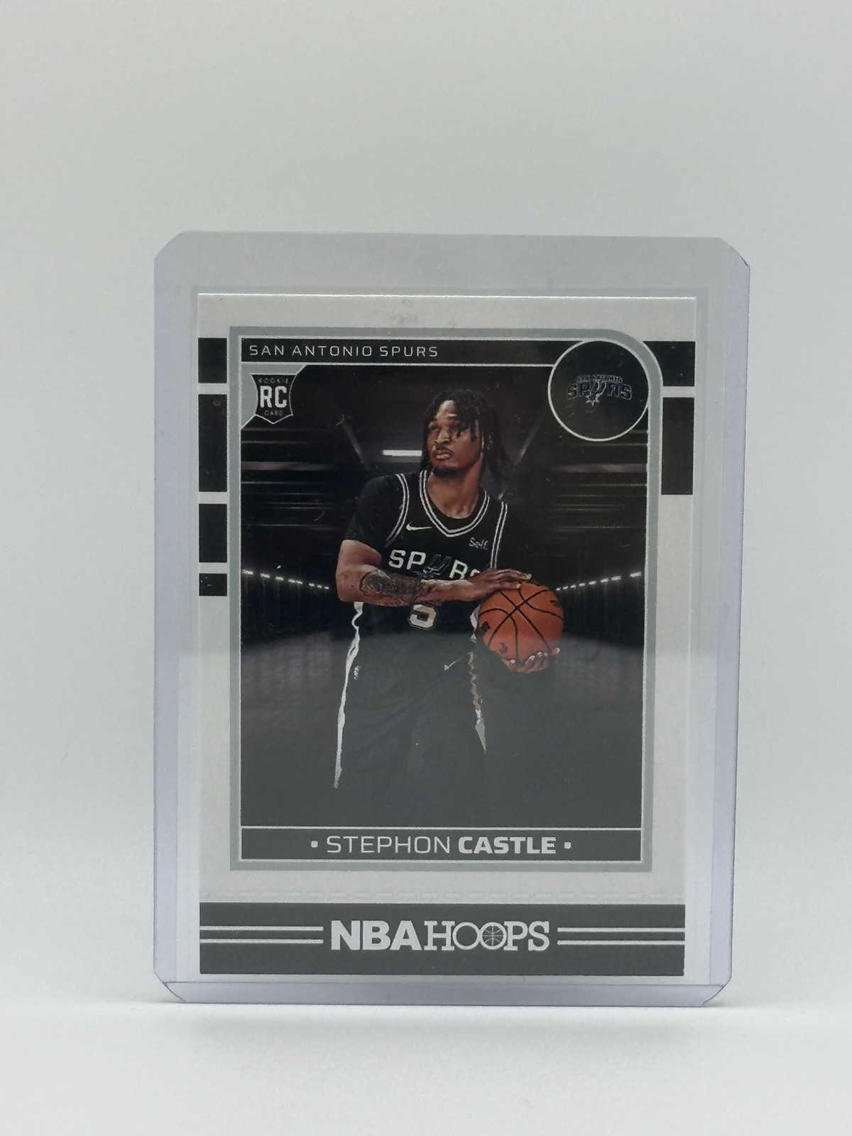 2024-25 Panini Hoops RC Stephon Castle Silver Texture #234 SPURS
