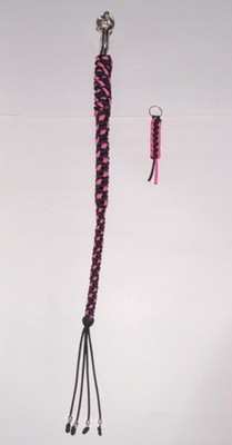 30  Motorcycle Paracord  get-back whip & color matching keychain !
