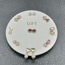 LOFT Earrings Womens Heart Stud Dangle Drop M...