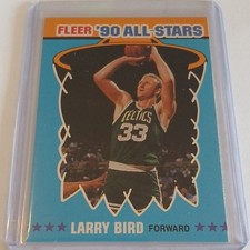 Fleer All-Stars Larry Bird #2 Boston Celtics NBA 1990-91 Basketball Card