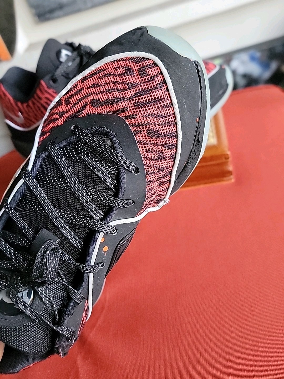 Nike Kevin Durant KD 16 Slim Reaper Black Silver Fire Red DV2917-004 Men's 7