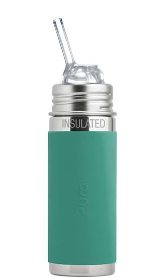 Kiki 9oz/260 ml Stainless Steel Insulated Bottle w/Silicone 