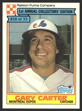 Gary Carter #28 1984 Topps Ralston Purina Montreal Expos