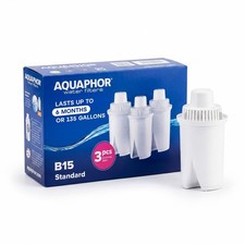 AQUAPHOR B15 3 Pack Water Filter Cartridges up to 170L Filtered Water