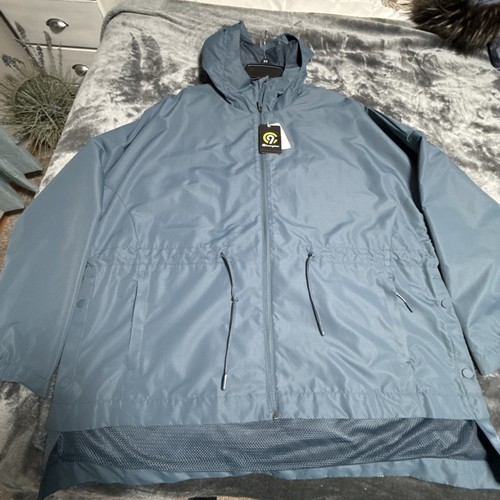 Champion C9 Blue Hooded Windbreaker Zip Up Lightweight Jacket. Sz XL - Picture 4 of 14