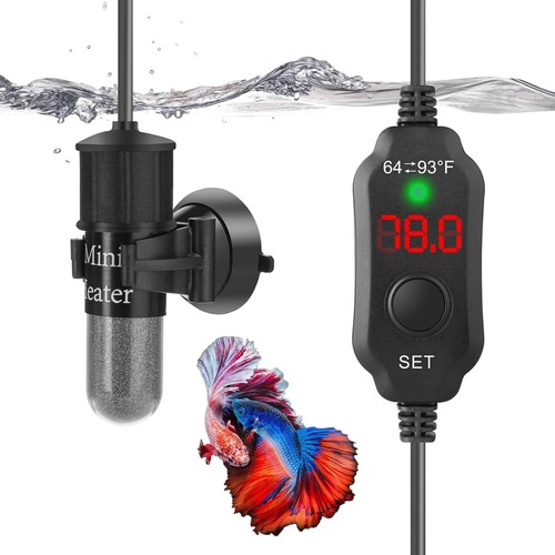 Mini Aquarium Heizung 10W Super Klein Aquarium Heizung mit Digitalanzeige