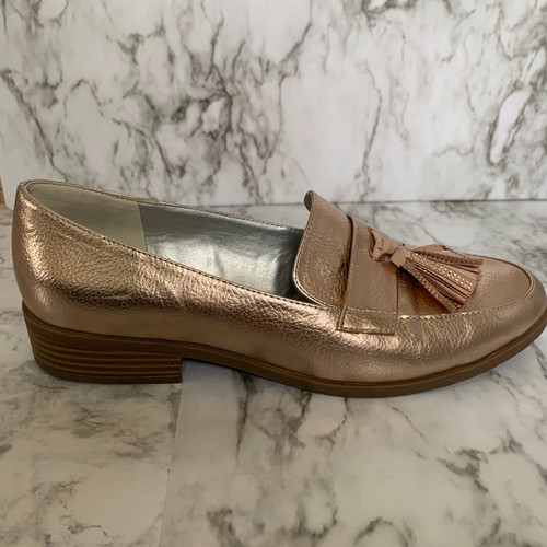 Kenneth Cole REACTION Women's Jet Forward Rose Gold Loafers Shoes Tassel  8.5 M | eBay