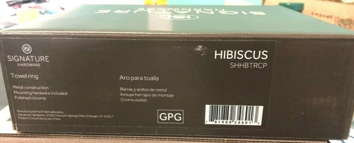 Signature Hardware Hibiscus SHHBTRCP Towel Ring 448343 - Picture 3 of 3