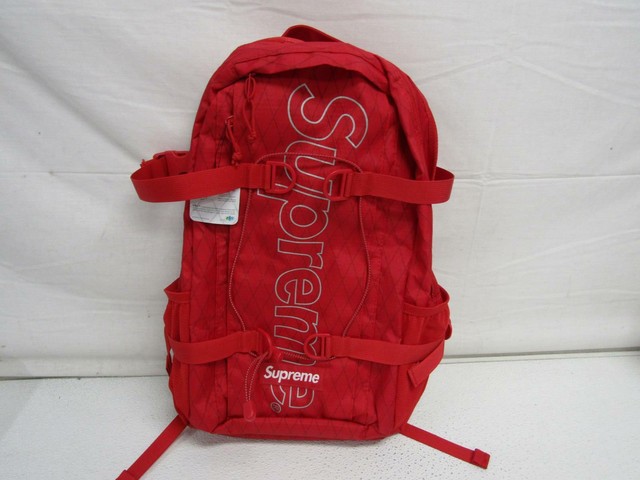 red supreme backpack fw18