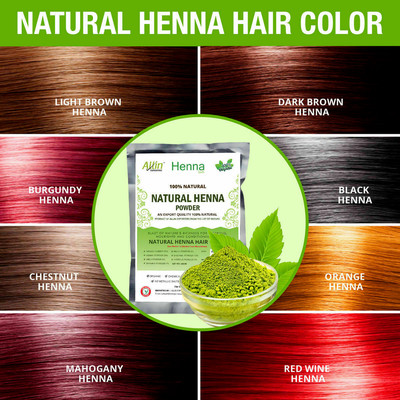 Henna Hair Color   100% Organic and Chemical Free Henna Hair Dye Natural Color