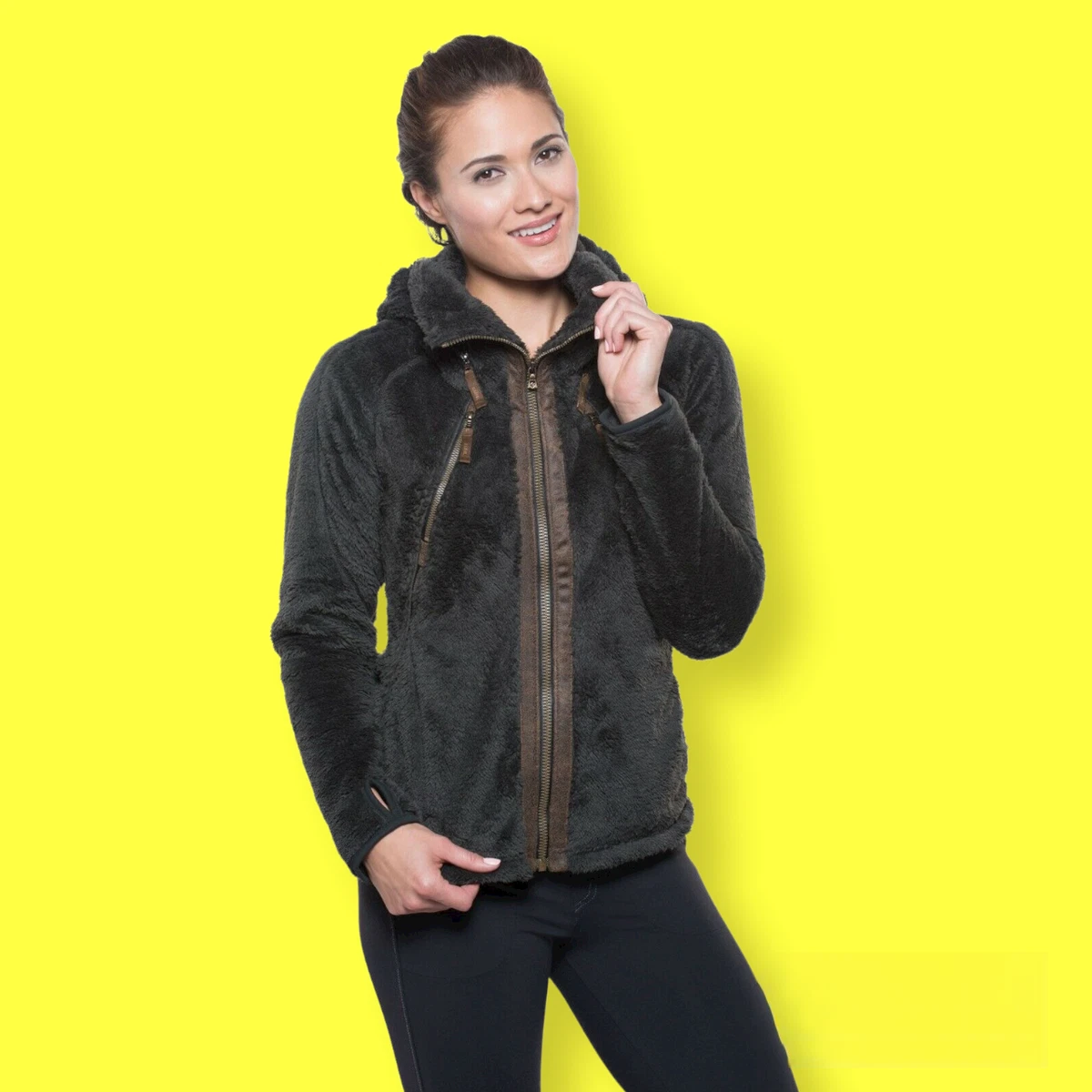 Kuhl Flight Jacket-Women's-Raven-Medium, Women's Fleece Jackets