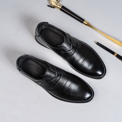 Rubber Sole Leather Dress Casual Shoes 