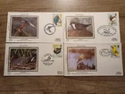 FDC - 1980 - BRITISH BIRDS  - SET OF 4 FIRST DAY COVERS- BENHAM SILKS #1365