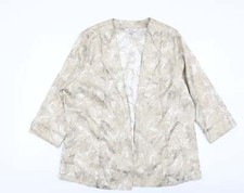 Tanjay Womens Gold Jacket Size 14 Hook & Eye