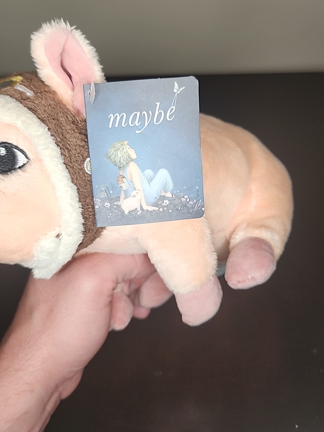 Compendium Stuffed Flying Aviator Pig Plush Companion to Maybe Kobi