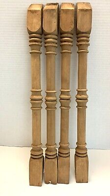 Buy 4 Antique Wooden Spindles Bannister Stair Posts Architectural Salvage Victorian