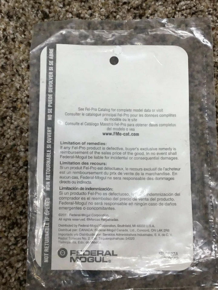 Fel-Pro Engine Oil Filter Gasket 72462 - Image 2 of 2