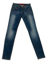 Zana Di Whiskered Skinny Straight Blue Jeans Juniors Size 7 Women's Zanadi