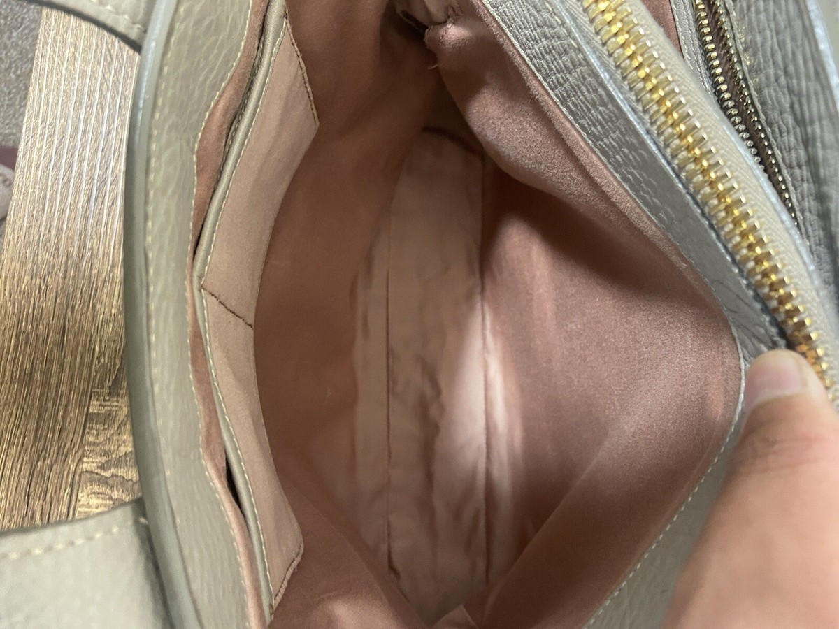 MIU MIU Vitello Caribu Gray Soft Pebbled Leather Hand Tote MIU MIU Vitello Caribu Gray Soft Pebbled Leather Hand Tote