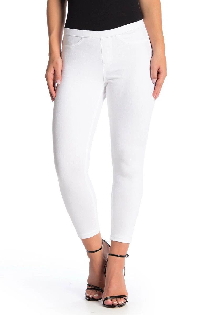 HUE U17581 Denim Capri Leggings White ( S )