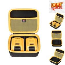 Durable Hard EVA Carrying Case for DEWALT/Milwaukee Battery Storage  Protection