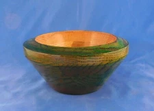 Handcrafted Oak Bowl Custom Dyed