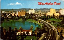 MacArthur Park Los Angeles California Vintage Chrome Postcard Unposted A90