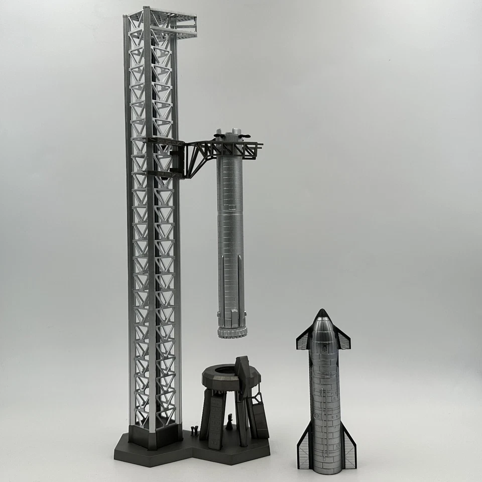 Nave espacial Wltk SUPERHEAVY BOOSTER con torre de lanzamiento modelo diecast 1/400 Foto 2 de 4