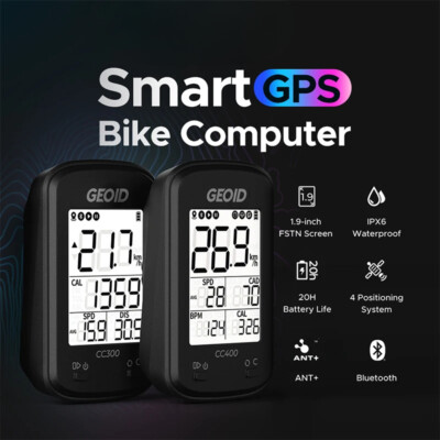 Bicycle GPS Computer Wireless Waterproof Speedometer Support Bluetooth Ant Data