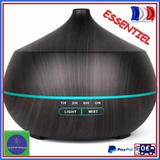 Diffuseur Ultrasonique Huiles Essentielles 400ml Silencieux Humidifie Purifie 