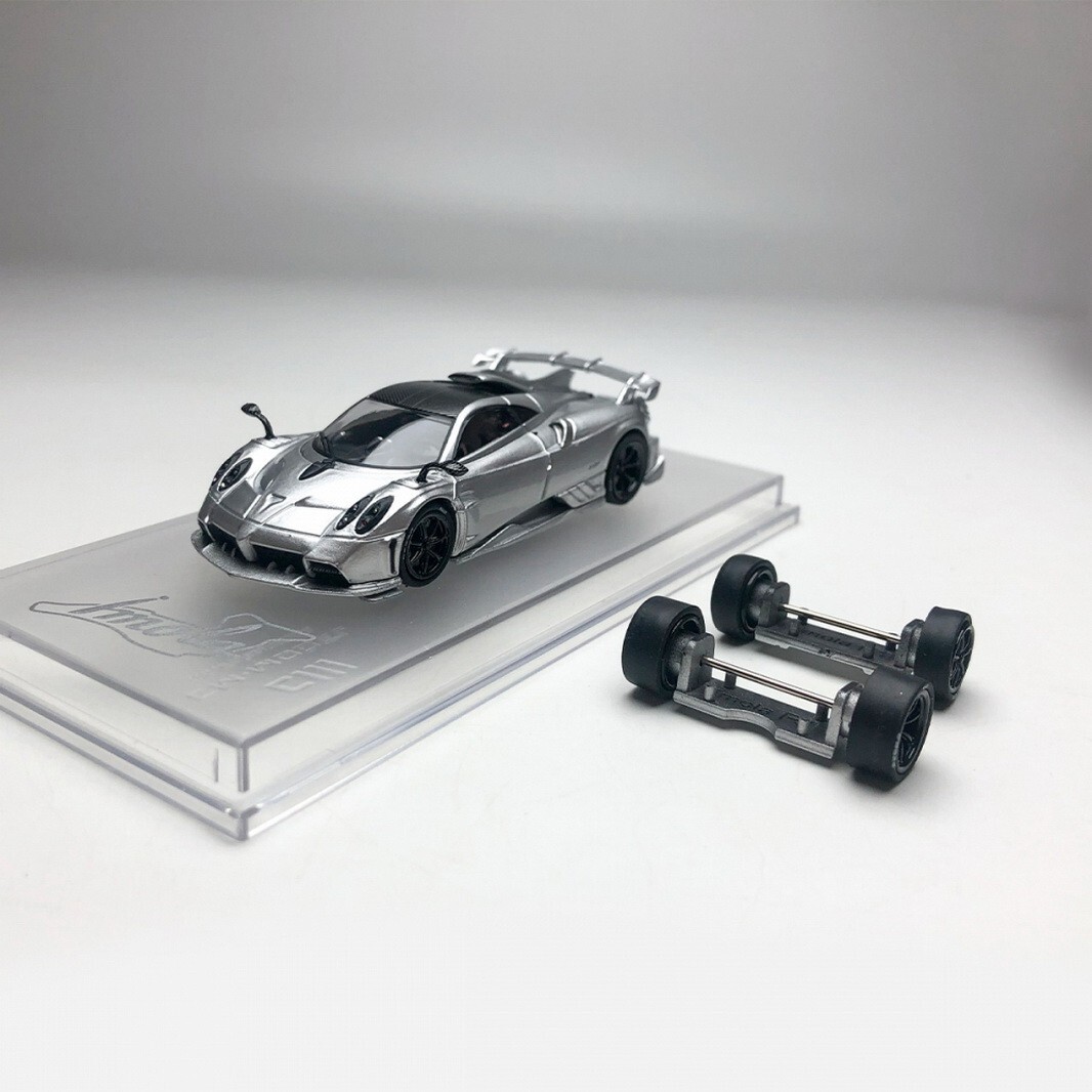 CM Model 1/64 Scale Pagani Imola Silver Diecast Car Model Toy Gift