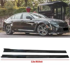 For Cadillac CT4 CT5 CT6 86" Side Skirt Extension Rocker Panel Splitter Black