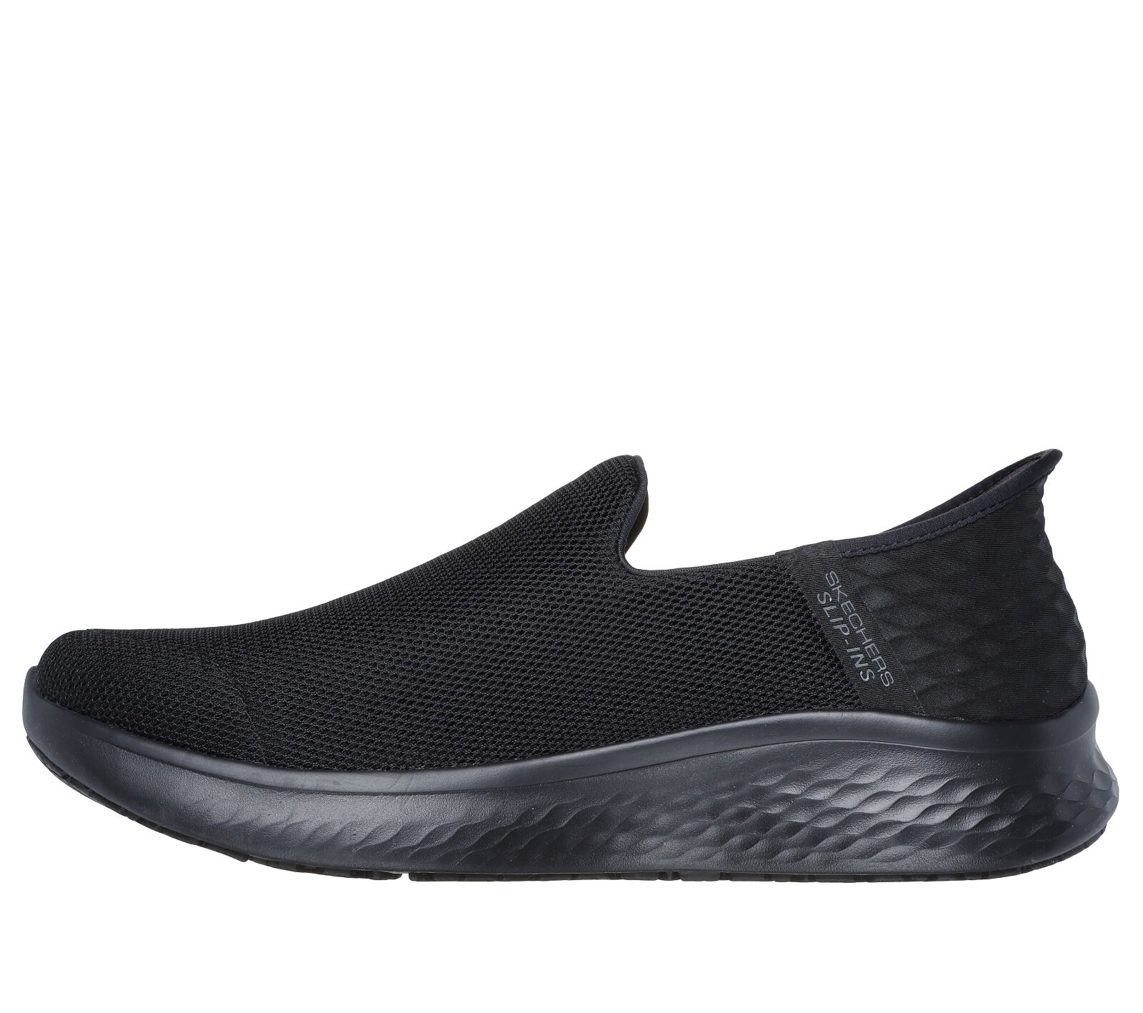 Skechers Shoes Work Slip Ins Men Black Slip Resistant Slip On Memory Foam 200281