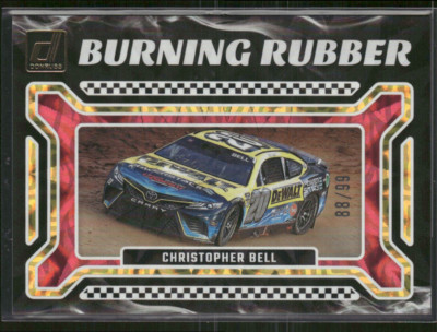 Christopher Bell 2024 Donruss Burning Rubber Red Explosion 89/99 #16