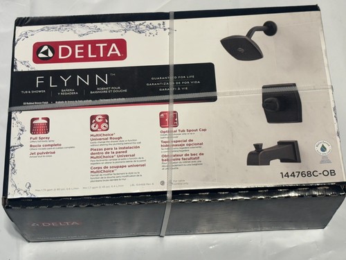 Delta Flynn Oil Rubbed Bronze Bathtub and Shower Faucet w/ Valve 144768C-OB