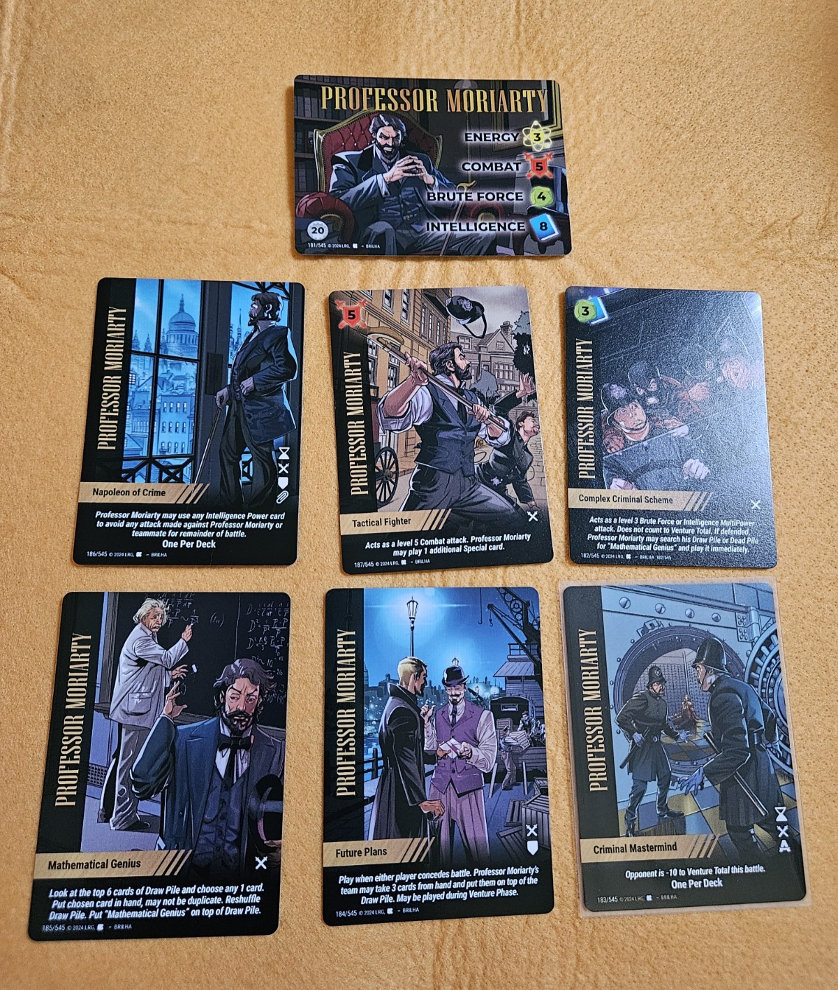 Overpower World Legends Kickstarter: Prof. Moriarty Character Stack w ...
